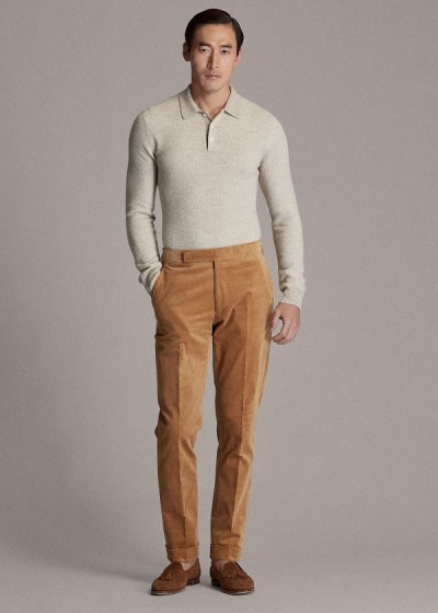 Pantalones Ralph Lauren Hombre Marrom - Gregory Corduroy - TZLPB2194